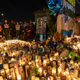 People mourn for rapper Nipsey Hussle on April 1, 2019 in Los Angeles, California.